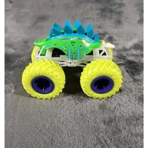 Hot Wheels Monster Jam "Motosaurus" Truck 1:64 Scale Glow In Dark Neon Rare